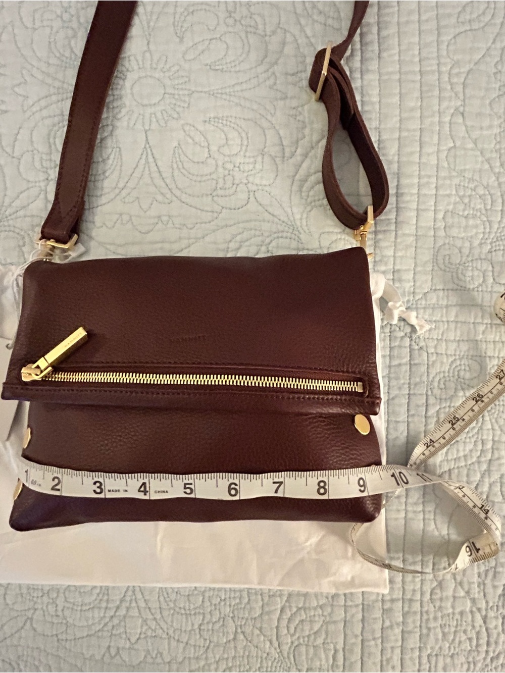 Hammitt Medium VIP cherrywood red pebbled leather crossbody purse, new with tags - Picture 13 of 16